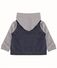 GIACCA LARKWOOD IN JEANS PER BAMBINO CON CAPPUCCIO
